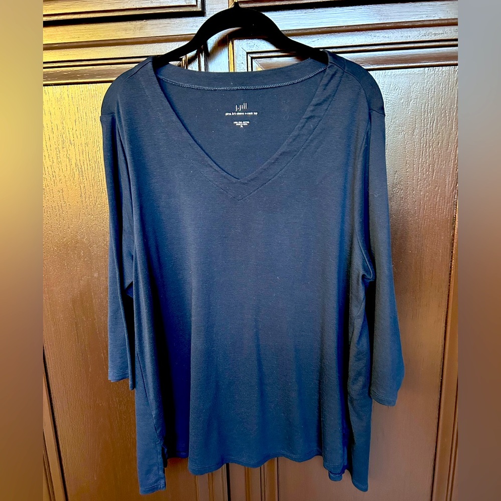 JJill navy blue top. Size XL